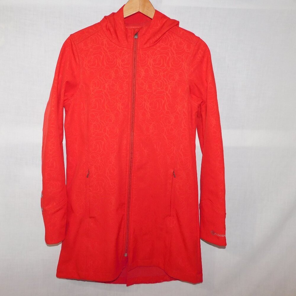 Cloudveil Red Soft Shell Fleece Lined hooded water resistant Jacket Coat Women S